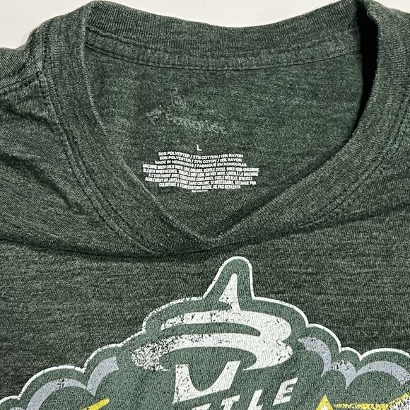 Seattle Storm Short Sleeve T-Shirt Green Cotton 2010s Logo Womens Size Large - Picture 5 of 6